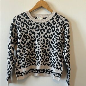 NWT Yes Lola Animal Print Sweater